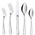thumbnail image 1 of Silverware Set, 5 Pieces Stainless Steel Flatware Cutlery Set, Include Knife Fork Spoon, Mirror Polished, Dishwasher Safe Silver, 1 of 6