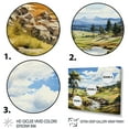 thumbnail image 3 of Designart "Lake And River Calm I" Landscapes Metal Wall Decor Set, 3 of 5