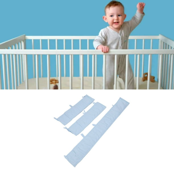 Protector De Dentición Seguro Para Cuna, 3 Uds., Cubiertas Para Rieles De Cuna, Multifuncional, Lavable Para Cuna