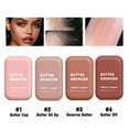 thumbnail image 4 of Kokovifyves Womens Beauty and Makeup Tricolor Relief Carved Pearl Light Shape High Gloss Powder Blusher Integrated 5g, 4 of 4