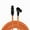 Orange, variant on Coluber Cable - Balanced XLR Cable Female to Right Angle XLR Male Connector