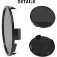 thumbnail image 4 of czcpp-GTOWNWORKS 4PCS 76mm(2.99in)/72mm(2.83in) Wheel Hub Center Caps Black ABS Plastic, 4 of 4