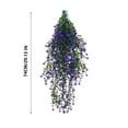 thumbnail image 3 of AuroraX 2 Ft Flower Garland for Hanging Decoration,Thanksgiving,Baby'S Breath Christmas Floral Garland,Artificial Vines,for Wedding,Festival Decor,Wall Decoration,Purple, 3 of 5