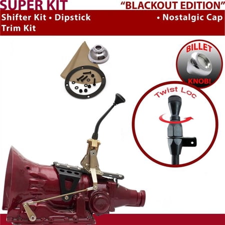 American Shifter TH400 Shifter Kit Black 8 in. Trim Kit Dipstick for EDC8C