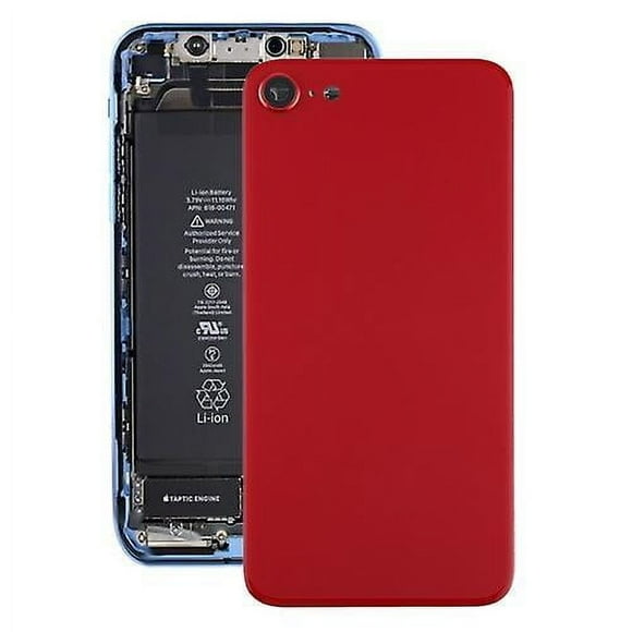 (Red)Glass Battery Back Cover for iPhone SE 2020