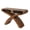 Brown, variant on WanKaMom Narrow Side Table, Wide Tabletop, Easy Assembly Wood-Veneer Console Table, Black