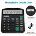 thumbnail image 3 of Calculator, Standard Function Desktop Calculator, Black, 3 of 3