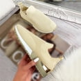 thumbnail image 7 of Womens Sneakers Women Outdoor Mesh Solid Color Sports Shoes Runing Breathable Sneakers (Khaki 8), 7 of 7