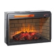 thumbnail image 5 of 26 Inch 1500W Infrared Quartz Electric Fireplace Insert, 5018 BTU Recessed Freestanding Fireplace Heater with Remote Control, 11 Temperature Settings & 4 Flame Brightness, Woodlog Version with Brick, 5 of 8