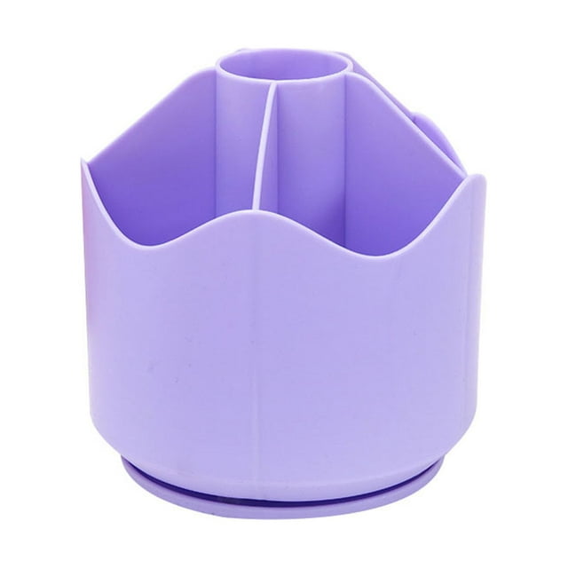 TopLLC Pencil Case On Rotating Table - 6 Compartment Pencil Case For School Office, Cosmetic Storage on Clearance