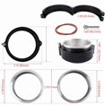 thumbnail image 2 of 2''51mm Aluminum Quick Release V-Band Clamp Kit for Intake Intercooler Pipe Blk, 2 of 5