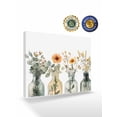 thumbnail image 2 of Eucalyptus Flower Wall Art for Living Room,Canvas Picture Wall Decor for Bathroom Bedroom,Orange Floral Sage Green Leaf Daisy Painting Artwork for Office Kitchen Hallway Dining Room Decor 20"x24", 2 of 8