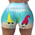 thumbnail image 2 of Balery Hello Summer Gnome 1 Pantalones cortos de entrenamiento estampados para mujer, sin costuras, ajustados, para gimnasio, yoga, correr, deportes, ejercicio activo, fitness.-X-Large, 2 of 8