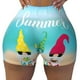 thumbnail image 2 of Balery Hello Summer Gnome 1 Pantalones cortos de entrenamiento estampados para mujer, sin costuras, ajustados, para gimnasio, yoga, correr, deportes, ejercicio activo, fitness.-Large, 2 of 8
