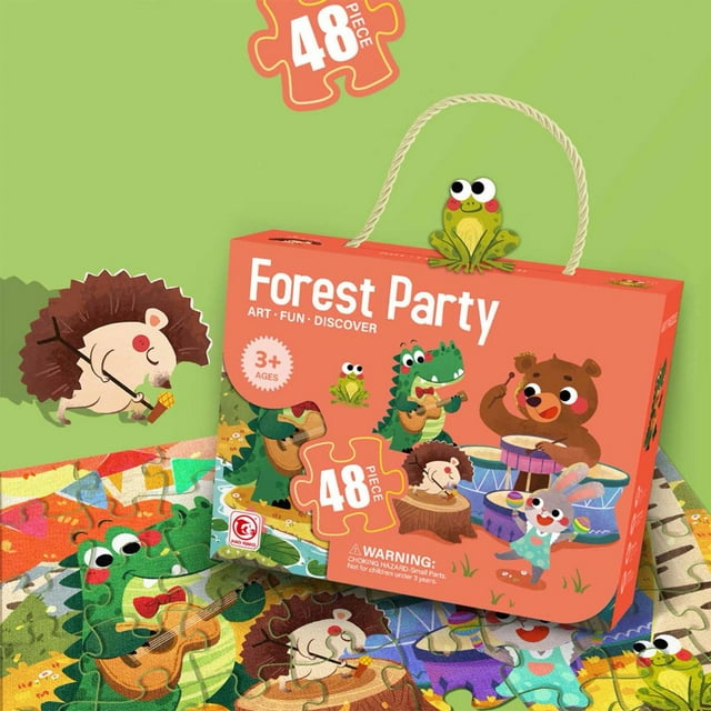 Kids Cardboard Puzzle Jigsaw Toys Creative Intelligence Jigsaw Toy for Children Early Educational Toys