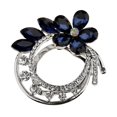 thumbnail image 2 of de Hebil de Bufandas de Cristal para con Broches de Imperdible - Azul Sunnimix broche de los anillos de la bufanda de la flor, 2 of 8