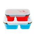 thumbnail image 2 of Wamans Food Warmer Lunch Box with Spoon Silicone Folding Microwave Oven Portable Lunch Box Refrigerator Storage Box Fresh Keeping Box Clearance Items, 2 of 6