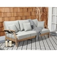 thumbnail image 4 of Safavieh  Couture Martinique Wood Patio Sofa Natural/Grey, 4 of 5