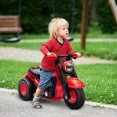 thumbnail image 2 of Qaba Voiture Pousse-Pousse pour Bébé de 2 à 5 Ans avec Musique, Bulles, Rouge, 2 of 9