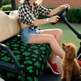 thumbnail image 5 of St. Patrick's Day Irish Theme Golf Cart Seat Protector, 51"x31" Front Bench Towel, Comfortable Fit, 5 of 8