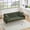 Green, variant on Xukmct 3 Seater Upholstered Sofa Couch with Wood Frame, 69 Inch Fabric Loveseat Sofa for Living Room, Bedroom, Office, Gray
