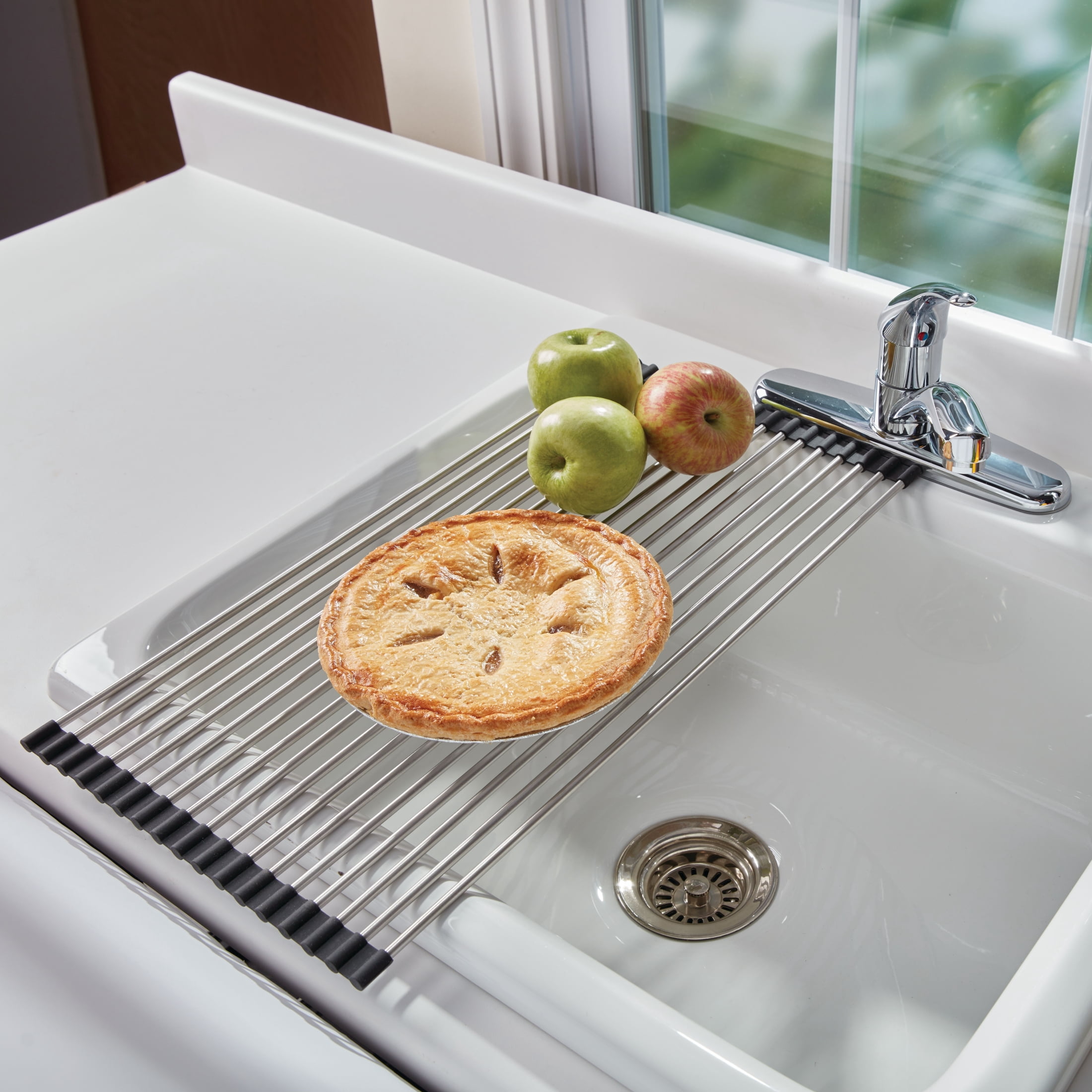 Farberware Large Stainless Steel Rolling Drying Rack