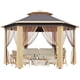 thumbnail image 2 of Qinaqin 13' x Pop-Up Gazebo Canopy Tent con Zippered Malla Sidewalls y Carrying Bag Event Shelter para Patio Garden Backyard Khaki Beige, 2 of 5