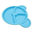 thumbnail image 3 of Mainstays Bear Blue Plastic Kids Divider Plate, 1 Piece, 3 of 6