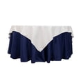 thumbnail image 3 of Efavormart White Cotton Blend Square Tablecloth - 70"x70", 3 of 10