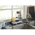 thumbnail image 2 of SunnyPoint Never Rust Stainless Utensil, Sink Cleaning Tools Holder for Kitchen Sink with Drain Board; Dish Wand, Sponge, Soap Dispenser, Utensil Organizer Caddy (S.N), 2 of 5