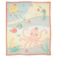 thumbnail image 3 of Bedtime Originals Ocean Mist 3-Piece Pink/Gray/Yellow Baby Crib Bedding Set, 3 of 6