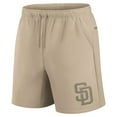 thumbnail image 2 of Unisex Fanatics Khaki San Diego Padres Elements Super Soft Fleece Shorts, 2 of 3