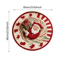 thumbnail image 3 of Christmas Rug, Christmas Welcome Rug, 3D Christmas Doorway Rug, Christmas Rugs for Living Room, Christmas Decorations for Bedroom Bathroom and Home, Christmas Decorations (60 * 60cm, Style 20), 3 of 4