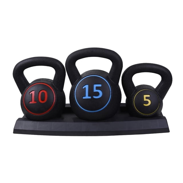 Set de 3 pesas Rusas con rack Athletic Works WMW-118C