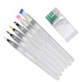 thumbnail image 3 of 1 Set 6pcs Water Storage Paint Brush Watercolor Brush Pens Water Soluble Color Lead Three Pointed Heads Three Flat Heads (Colorful), 3 of 3
