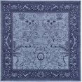 thumbnail image 2 of Unique Loom La Jolla Collection Tone Traditional Square Rug, 6 Feet, Blue/Navy Blue, 2 of 2