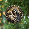 thumbnail image 6 of Kedshhgu Christmas Angel Pendant Angel Dog Pendant Deer Pattern Decoration Flat Acrylic Hanging Ornaments for Xmas Tree Home Wall Holiday Party Gift, 6 of 8