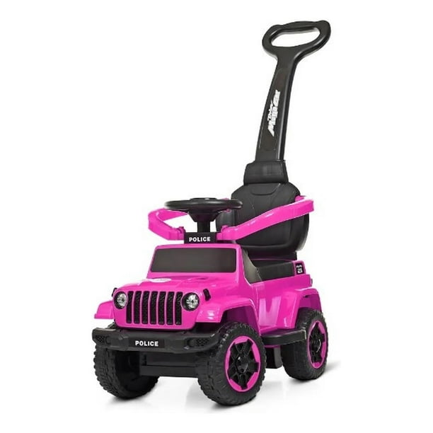 Montable Camioneta/carro Con Barra De Empuje, Luz Y Sonidos rosa GRANDE Rm Regalomex YC011618
