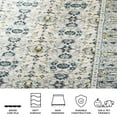thumbnail image 5 of SAFAVIEH Madison Julian Oriental Area Rug, Ivory/Navy, 6'7" x 6'7" Square, 5 of 11