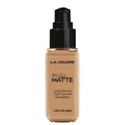 L.A. COLORS Liquid Truly Matte Foundation, Soft Beige, 1.35 fl oz