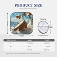 thumbnail image 3 of Honeii Fresh Coconut Splash Print Foldable Car Sun Shade for Windshield, 2-Piece UV Protection Shade, Protects Car Interior, Ideal for Cars, Trucks, SUVs-Medium, 3 of 6