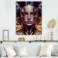 thumbnail image 2 of Designart Sensual Woman With Colorful Butterfly VIII Canvas Wall Art, 2 of 5
