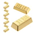 thumbnail image 1 of 10pcs Miniature Gold Bricks Model Simulation Golden Bar Dollhouse Decorative Metal Brick Blocks for DIY Crafts Home Decor Photography Props, 1 of 4