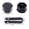 thumbnail image 2 of Wear-Heat Resistance, Decorative Lug Nut Cover For Most Vehicles, Includes 1 Disassembly Tool, Enhances Your Car's Appearance By Concealing Rust And Corrosion, 2 of 7