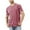 Red, variant on Dellytop Men's Short Sleeve T-Shirts Casual Crew Neck Tee