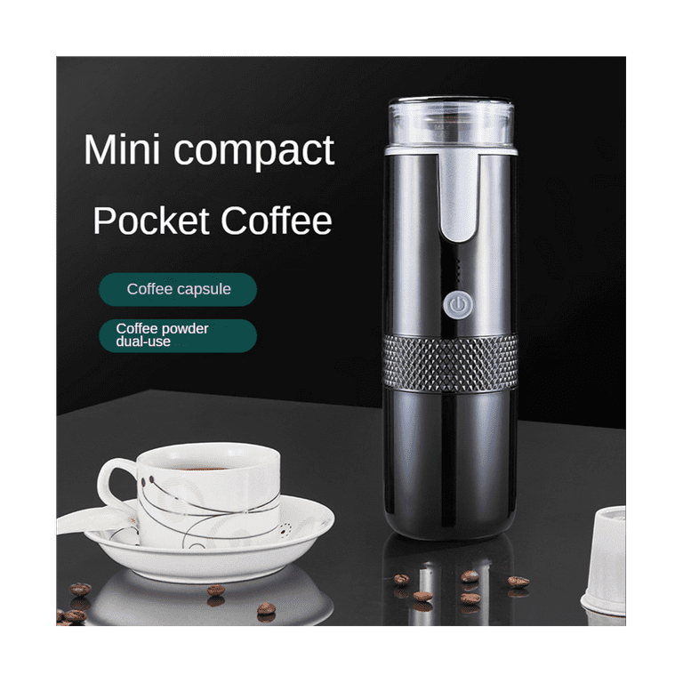 Electronic Coffee Maker Rechargeable Espresso Machine Portable Car Coffee  Make Ground Coffee & Espresso Travel Camping