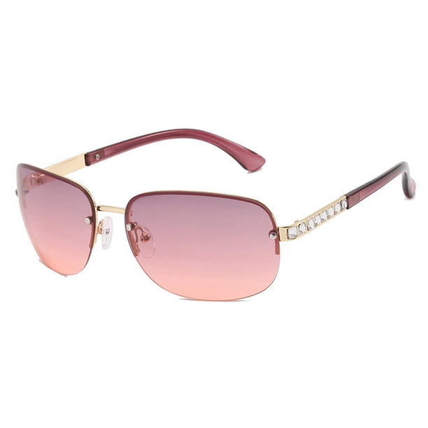 Gafas de sol sin marco Y2K, tendencia de moda, gafas de sol de alta gama, hechas de PC, metal, AC