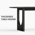 thumbnail image 6 of MAYEERTY 67x33.5x30 Modern Oval Dining Table, Contemporary Home Kitchen Table, Black, 6 of 9