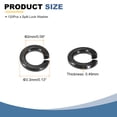 thumbnail image 2 of 120 Pcs M2 Split Lock Washer Spring Lock Washer 2.2mm ID 3.3mm OD 0.9mm Thick, 2 of 6