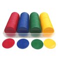 thumbnail image 1 of Plastic Poker Chips No Digital Denomination Chip Game Tokens 160Pcs, 1 of 1